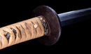 Katana Antigua Japonesa de Kaifu con Doble Hozon y Tsuba Gunbai Myōchin