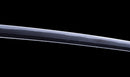 Katana Antigua Japonesa con Koshirae de Laca Negra y Tsuba de Hierro con Motivo de Plumas firmada Chikushi Tadamasa - Hozon