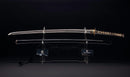Katana Antigua Japonesa con Tsuba Sukashi de Hierro Floral, Hoja Mumei del Período Edo