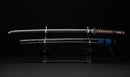 Katana Antigua Japonesa con Tsuba Karakusa, firmada Chōshū Fujiwara Kiyoshige — NBTHK Hozon
